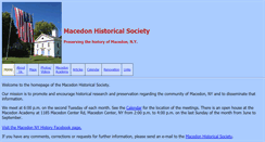 Desktop Screenshot of macedonhistoricalsociety.org